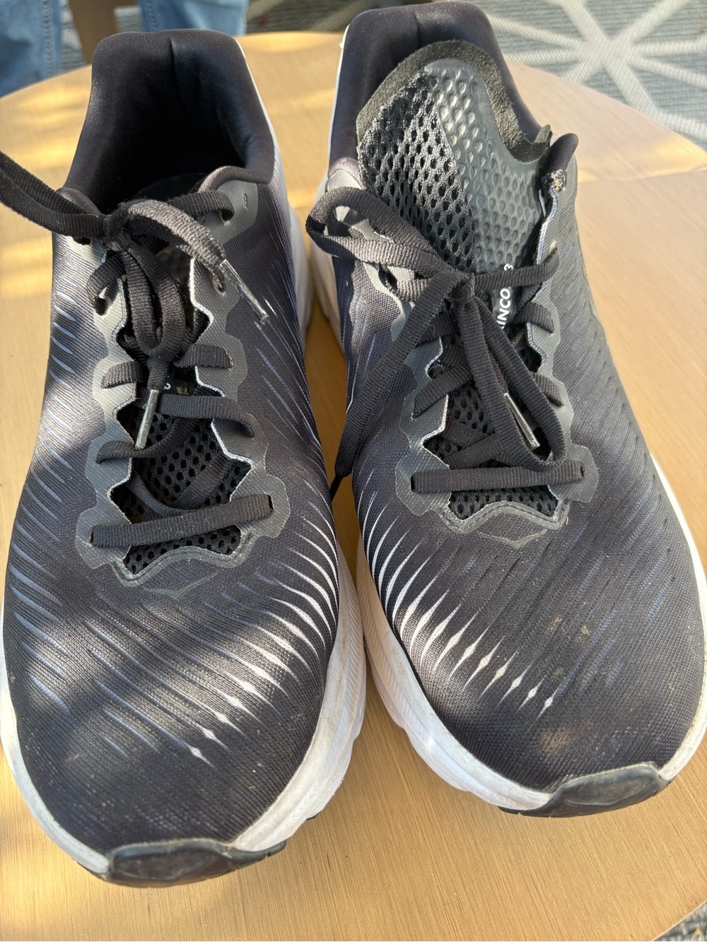 Men's Black Hoka Rincon 3 Running Shoes